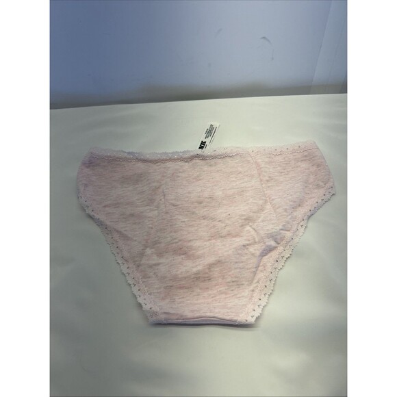VICTORIA'S SECRET PINK Bikini Panties Cheeky Pink Lace Trimmed SZ Med NEW - Picture 4 of 6